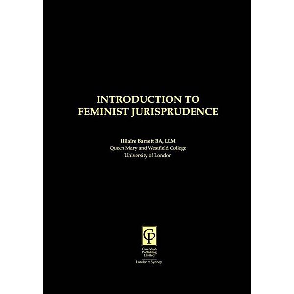 Introduction to Feminist Jurisprudence, Hilaire Barnett