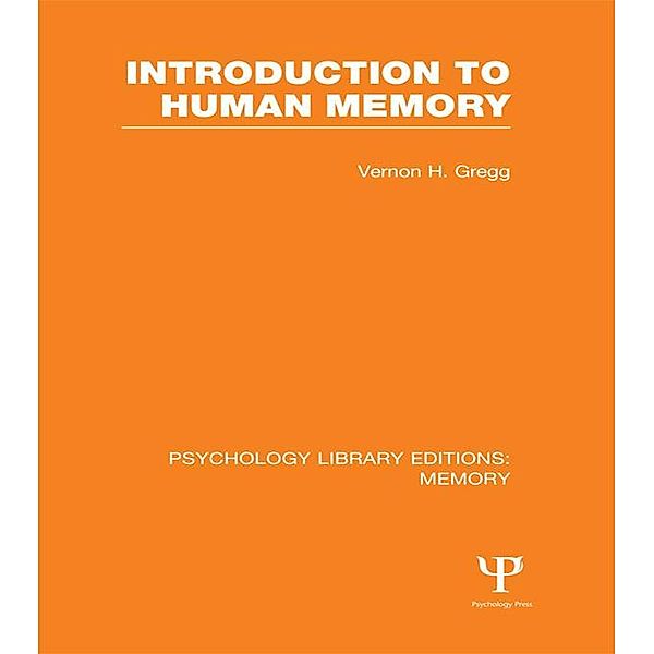 Introduction to Human Memory (PLE: Memory), Vernon Gregg
