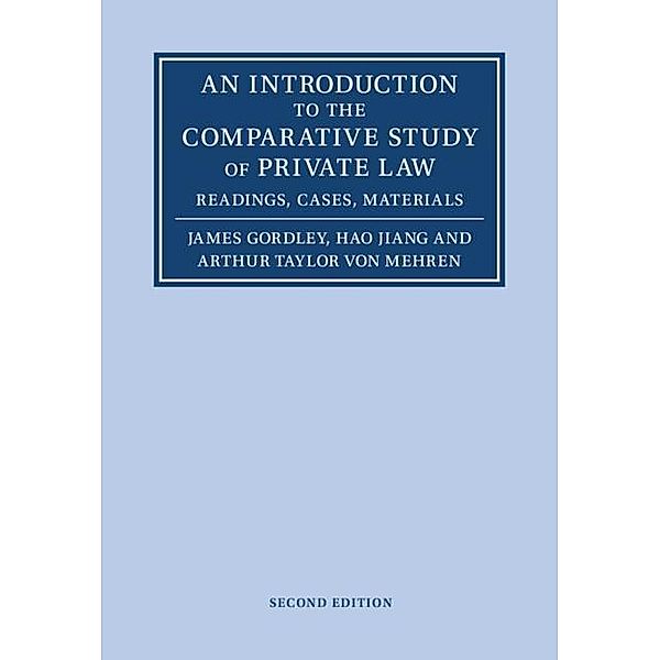 Introduction to the Comparative Study of Private Law, James Gordley