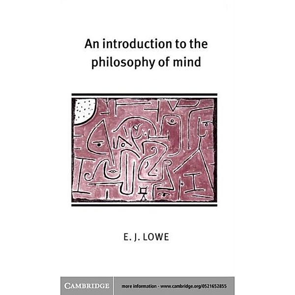 Introduction to the Philosophy of Mind, E. J. Lowe