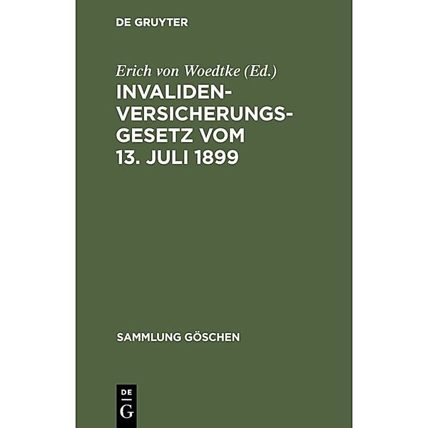 Invalidenversicherungsgesetz vom 13. Juli 1899