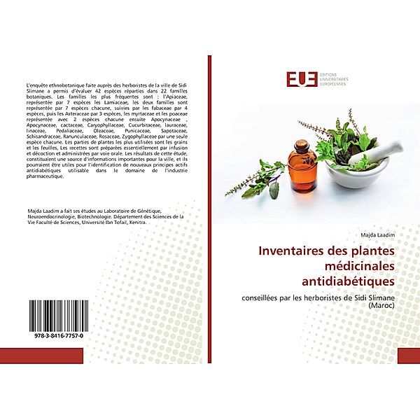 Inventaires des plantes médicinales antidiabétiques, Majda Laadim