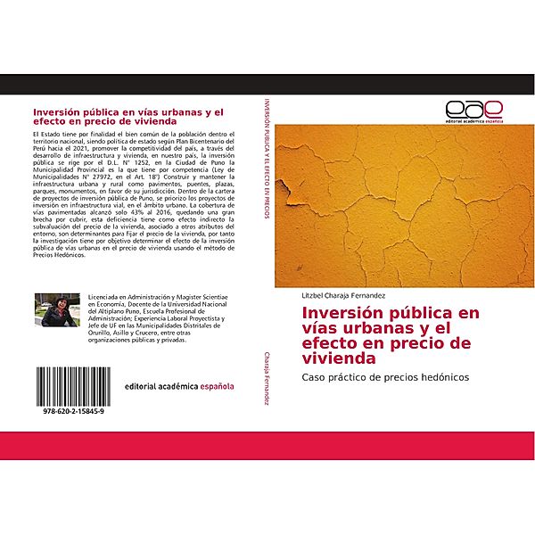 Inversión pública en vías urbanas y el efecto en precio de vivienda, Litzbel Charaja Fernandez