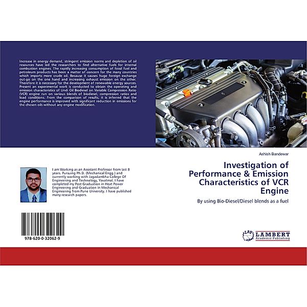 Investigation of Performance & Emission Characteristics of VCR Engine, Ashish Bandewar