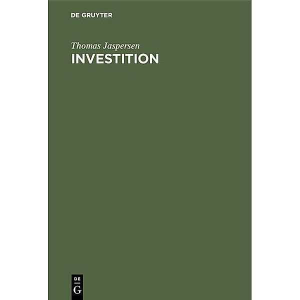 Investition / Jahrbuch des Dokumentationsarchivs des österreichischen Widerstandes, Thomas Jaspersen