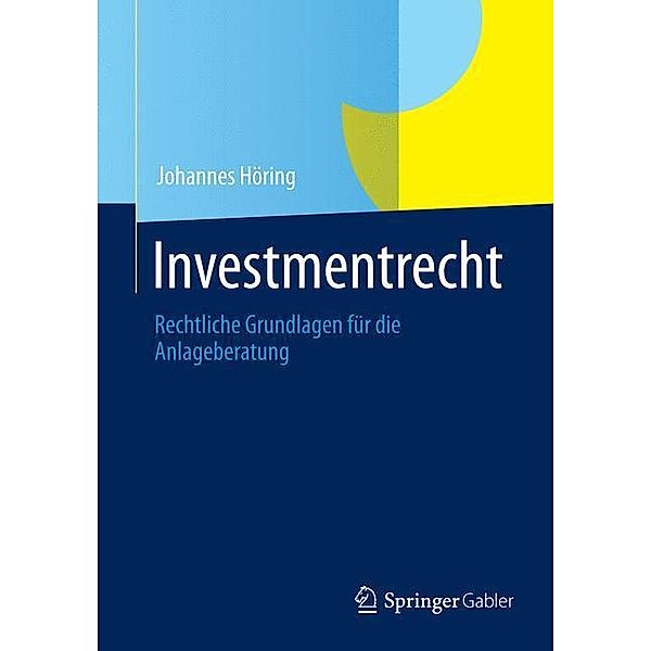 Investmentrecht, Johannes Höring