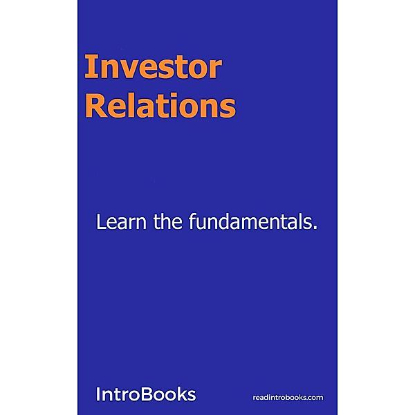 Investor Relations, IntroBooks Team
