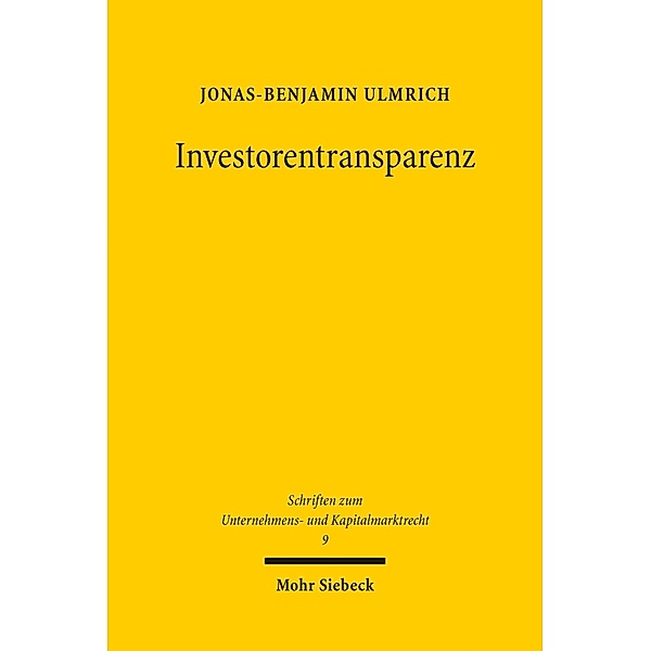 Investorentransparenz, Jonas-Benjamin Ulmrich