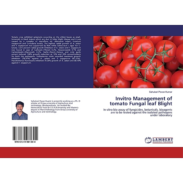 Invitro Management of tomato Fungal leaf Blight, Sahukari Pavan Kumar