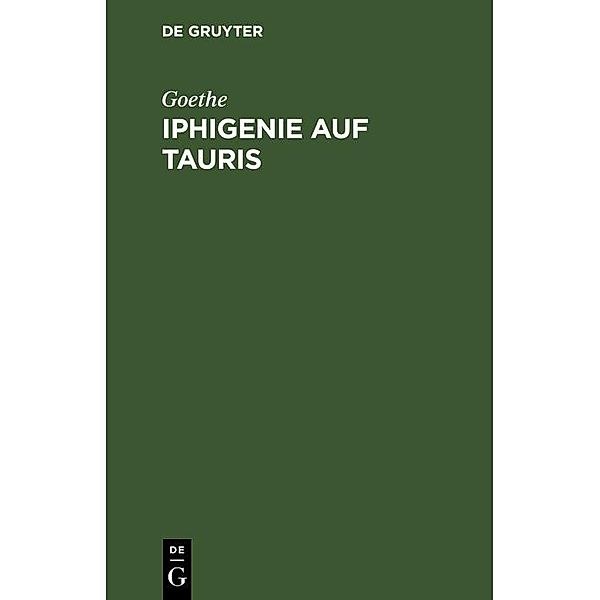 Iphigenie auf Tauris, Goethe