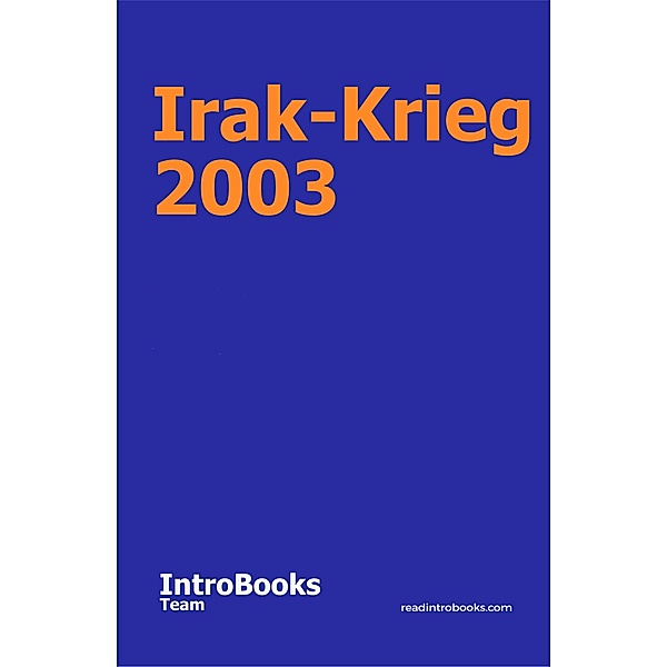 Irak-Krieg 2003, IntroBooks Team