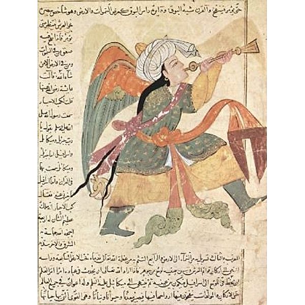 Irakischer Maler um 1280 - Die Wunder der Schöpfung des al-Qazwînî, Szene: Der Erzengel Isrâfîl - 100 Teile (Puzzle)