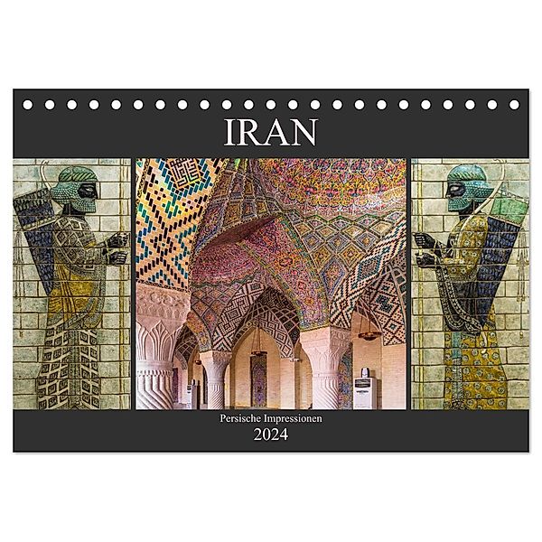 Iran - Persische Impressionen (Tischkalender 2024 DIN A5 quer), CALVENDO Monatskalender, Enrico Caccia