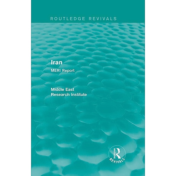 Iran (Routledge Revival), Middle East Research Institute