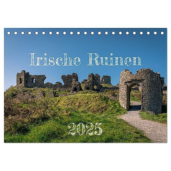 Irische Ruinen (Tischkalender 2025 DIN A5 quer), CALVENDO Monatskalender, Calvendo, Markus Helfferich