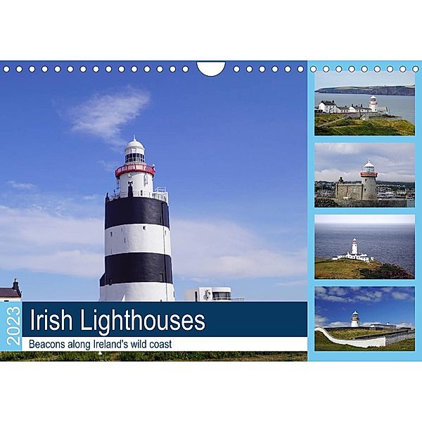 Irish Lighthouses - Beacons along Ireland's wild coast (Wall Calendar 2023 DIN A4 Landscape), Babett Paul - Babett's Bildergalerie