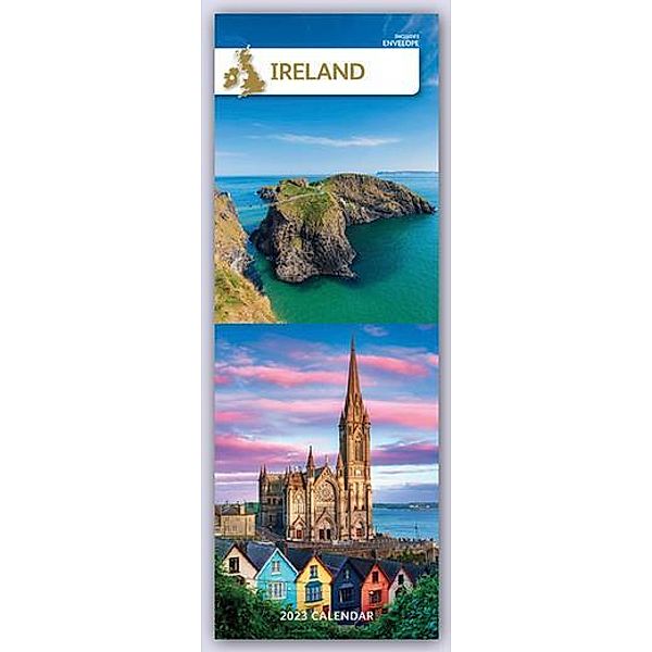 Irland 2023 - Slimline-Kalender, Carousel Calendar