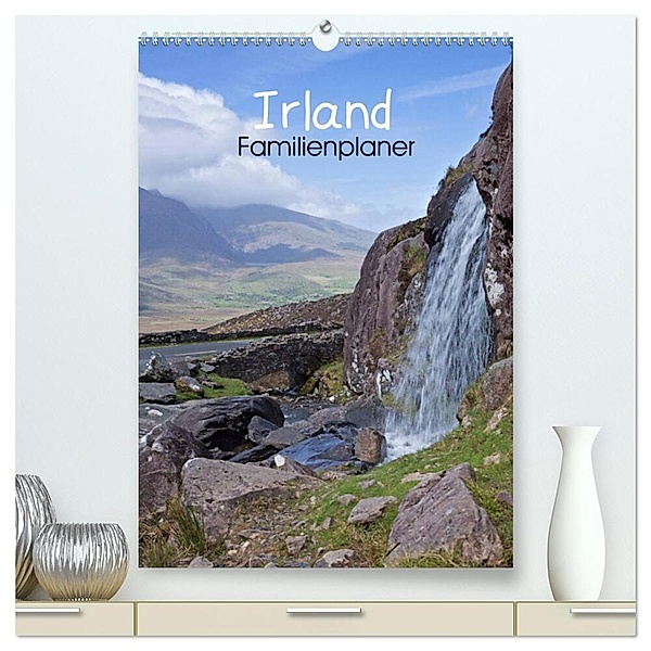Irland Familienplaner (hochwertiger Premium Wandkalender 2024 DIN A2 hoch), Kunstdruck in Hochglanz, Andrea Potratz
