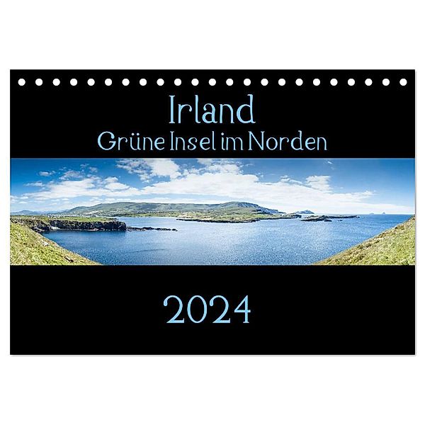 Irland - Grüne Insel im Norden (Tischkalender 2024 DIN A5 quer), CALVENDO Monatskalender, Markus Gann (magann)