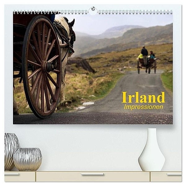 Irland - Impressionen (hochwertiger Premium Wandkalender 2024 DIN A2 quer), Kunstdruck in Hochglanz, Elisabeth Stanzer