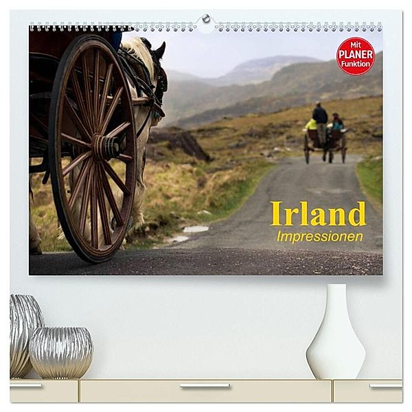 Irland. Impressionen (hochwertiger Premium Wandkalender 2024 DIN A2 quer), Kunstdruck in Hochglanz, Elisabeth Stanzer