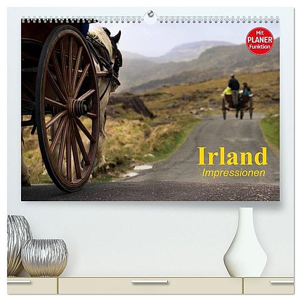 Irland. Impressionen (hochwertiger Premium Wandkalender 2025 DIN A2 quer), Kunstdruck in Hochglanz, Calvendo, Elisabeth Stanzer