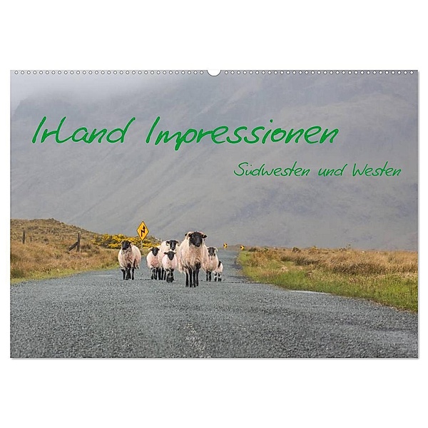Irland Impressionen Südwesten und Westen (Wandkalender 2024 DIN A2 quer), CALVENDO Monatskalender, Falk Härting