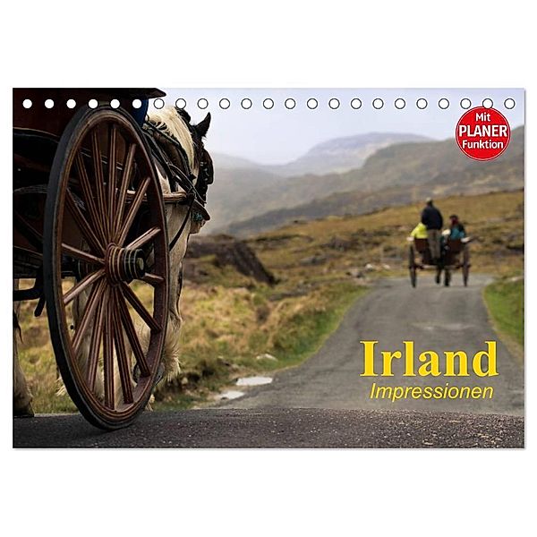 Irland. Impressionen (Tischkalender 2024 DIN A5 quer), CALVENDO Monatskalender, Elisabeth Stanzer