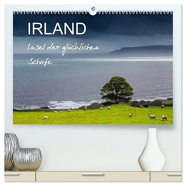 IRLAND - Insel der glücklichen Schafe (hochwertiger Premium Wandkalender 2024 DIN A2 quer), Kunstdruck in Hochglanz, Ferry Böhme