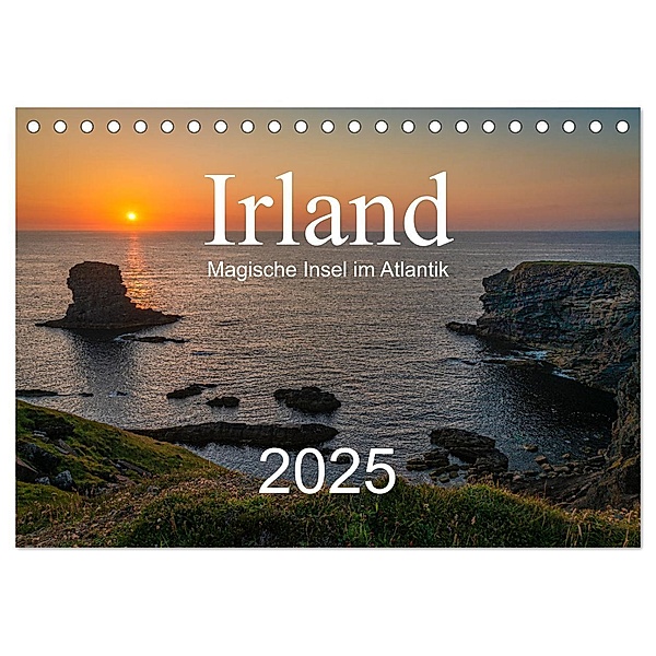 Irland - Magische Insel im Atlantik 2025 (Tischkalender 2025 DIN A5 quer), CALVENDO Monatskalender, Calvendo, Markus Helfferich
