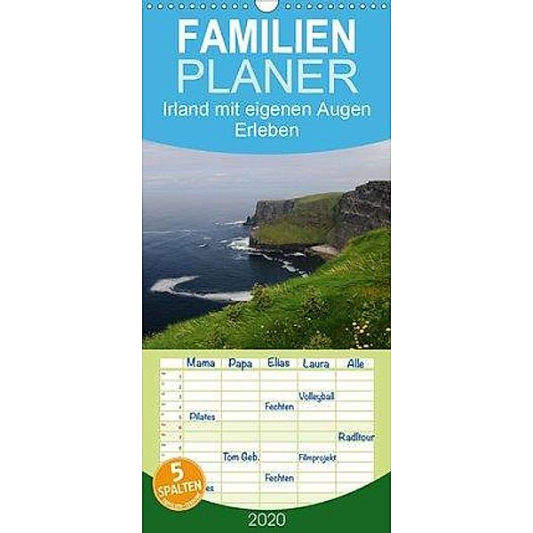 Irland mit eigenen Augen Erleben - Familienplaner hoch (Wandkalender 2020 , 21 cm x 45 cm, hoch)