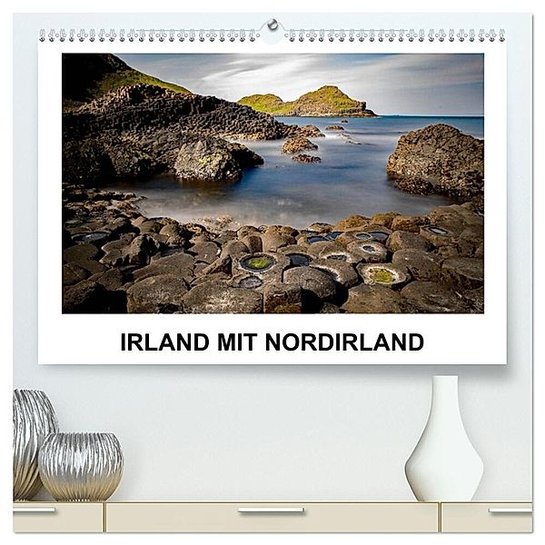 Irland mit Nordirland (hochwertiger Premium Wandkalender 2025 DIN A2 quer), Kunstdruck in Hochglanz, Calvendo, Christian Hallweger