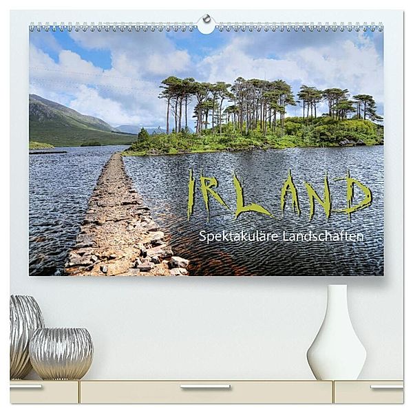 Irland - spektakuläre Landschaften (hochwertiger Premium Wandkalender 2024 DIN A2 quer), Kunstdruck in Hochglanz, Dirk Stamm