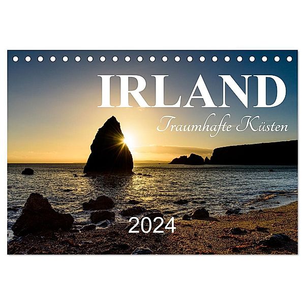 Irland - Traumhafte Küsten (Tischkalender 2024 DIN A5 quer), CALVENDO Monatskalender, Markus Helfferich