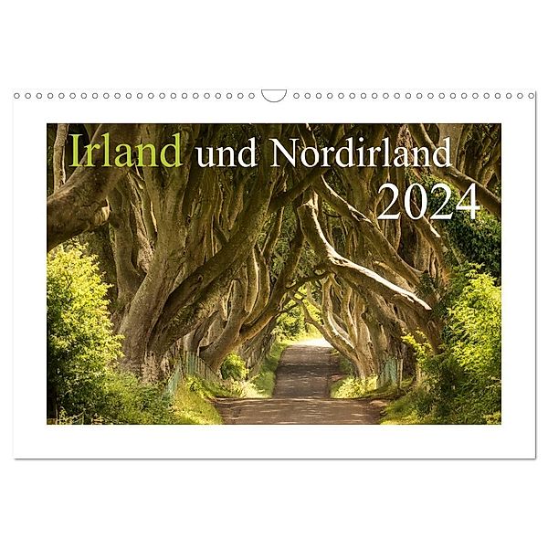 Irland und Nordirland 2024 (Wandkalender 2024 DIN A3 quer), CALVENDO Monatskalender, Katja Jentschura