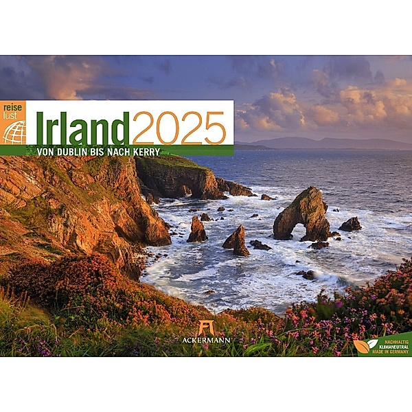 Irland - von Dublin bis nach Kerry - ReiseLust Kalender 2025, Ackermann Kunstverlag