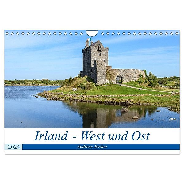 Irland - West und Ost (Wandkalender 2024 DIN A4 quer), CALVENDO Monatskalender, Andreas Jordan