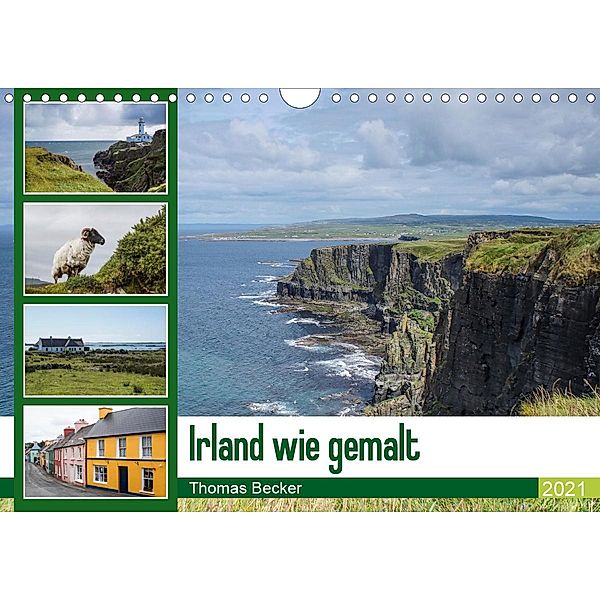 Irland wie gemalt (Wandkalender 2021 DIN A4 quer), Thomas Becker