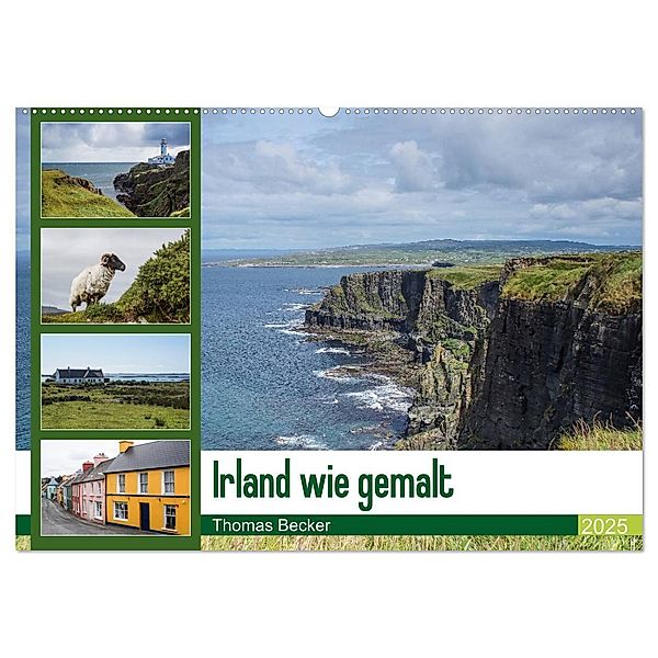 Irland wie gemalt (Wandkalender 2025 DIN A2 quer), CALVENDO Monatskalender, Calvendo, Thomas Becker