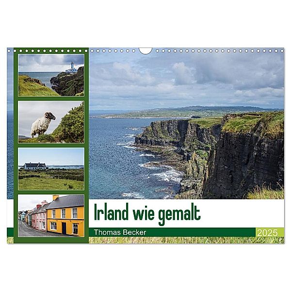 Irland wie gemalt (Wandkalender 2025 DIN A3 quer), CALVENDO Monatskalender, Calvendo, Thomas Becker