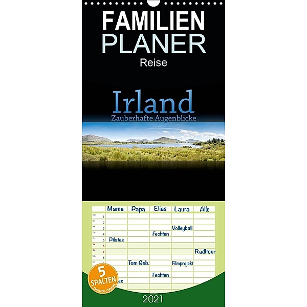 Irland - Zauberhafte Augenblicke - Familienplaner hoch (Wandkalender 2021 , 21 cm x 45 cm, hoch), Markus Gann