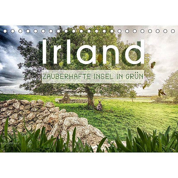 Irland - Zauberhafte Insel in grün (Tischkalender 2023 DIN A5 quer), Monika Schöb