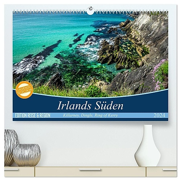 Irlands fanzinierender Süden (hochwertiger Premium Wandkalender 2024 DIN A2 quer), Kunstdruck in Hochglanz, Matthias Klenke