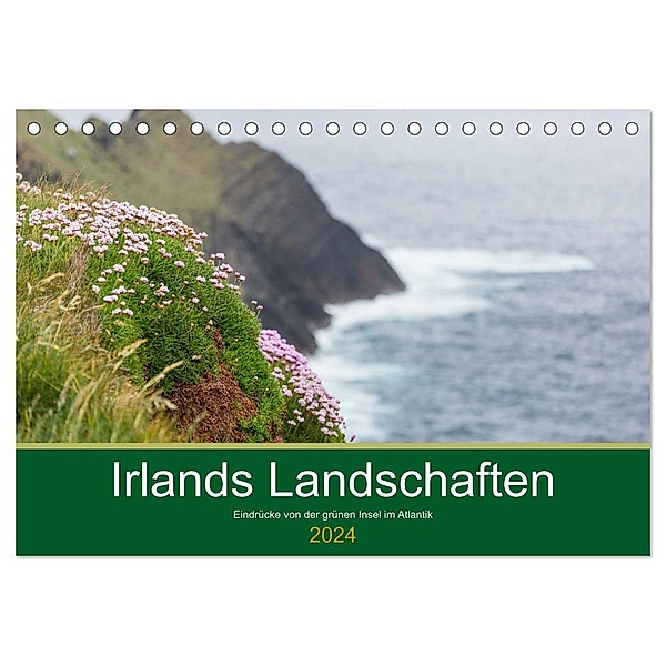 Irlands Landschaften (Tischkalender 2024 DIN A5 quer), CALVENDO Monatskalender, Werner Moller
