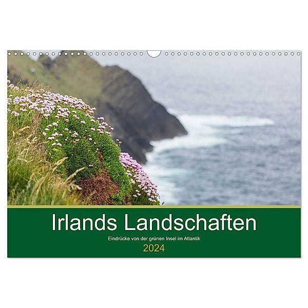 Irlands Landschaften (Wandkalender 2024 DIN A3 quer), CALVENDO Monatskalender, Werner Moller