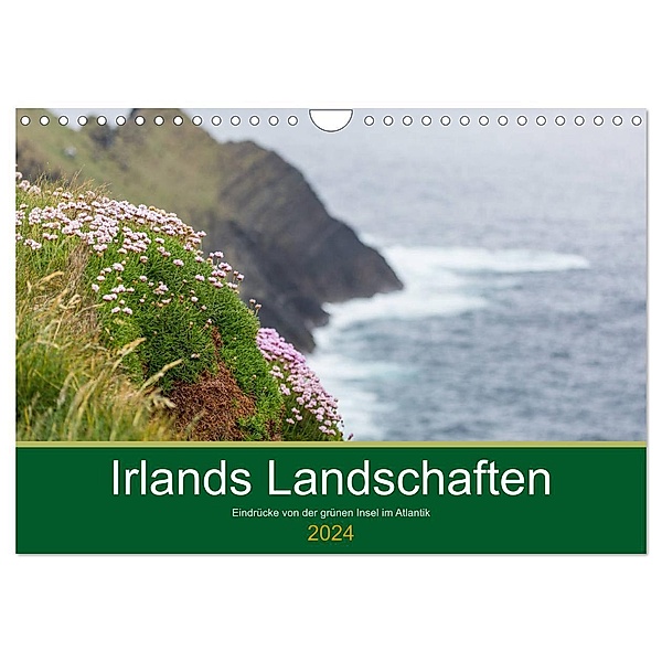 Irlands Landschaften (Wandkalender 2024 DIN A4 quer), CALVENDO Monatskalender, Werner Moller