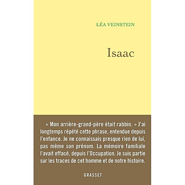 Isaac / essai français, Léa Veinstein