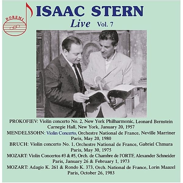 Isaac Stern: Live,Vol.7, Isaac Stern, Bernstein, Marriner, Schneider, Maazel