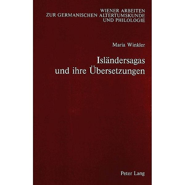 Isländersagas und ihre Übersetzungen, Maria Winkler