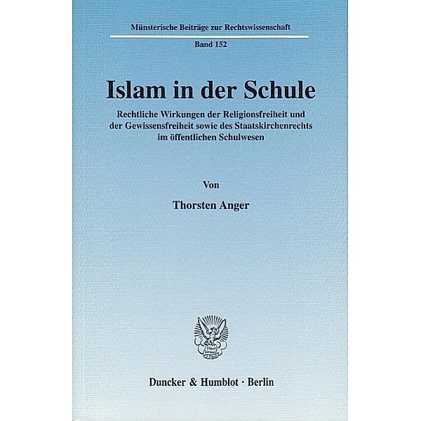 Islam in der Schule., Thorsten Anger